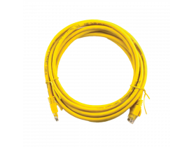 Патч-корд литий UTP RJ45 кат. 5Е 1 м (жовтий) / Передача сигналу