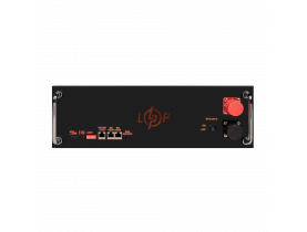 Аккумулятор LP LiFePO4 51,2V - 100 Ah (5120Wh) (BMS SP 100A/50А) RM RS485/CAN LCD BL - Аккумуляторы литиевые