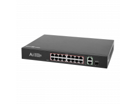Коммутатор сетевой POE GV-010-D-16+2 PG+1 SFP - Коммутаторы
