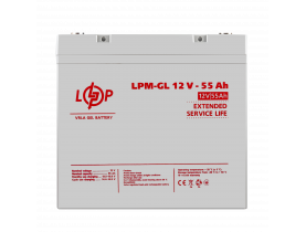 Акумулятор гелевый LPM-GL 12V - 55 Ah - Альтернативная энергетика и видеонаблюдение
