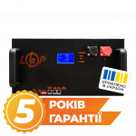 Аккумулятор LP LiFePO4 25,6V - 280 Ah (7168Wh) (BMS 200A/100А) LCD металл Smart RM RS485/CAN