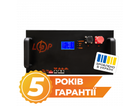 Акумулятор LP LiFePO4 25,6V - 280 Ah (7168Wh) (BMS 200A/100А) LCD метал Smart RM RS485/CAN / Альтернативна енергетика та відеоспостереження