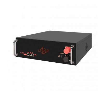 Акумулятор LP LiFePO4 51,2V - 100 Ah (5120Wh) (BMS SP 100A/50А) RM RS485/CAN LCD BL