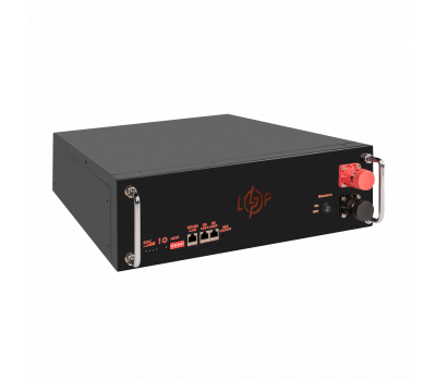 Акумулятор LP LiFePO4 51,2V - 100 Ah (5120Wh) (BMS SP 100A/50А) RM RS485/CAN LCD BL