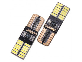 Лампа диодная T-10 -24SMD-4014 canbus 08526 - T10 (W5W; W16W)