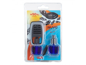 Ароматизатор  на дефлектор "Nuvo" Double Blister New Car 8ml (уп. 12 шт) с запаской - АВТОАКСЕССУАРЫ