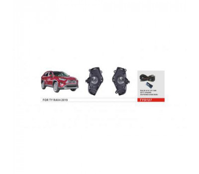 Фары доп.модель Toyota RAV-4 2018-21/TY-9107A/H11-12V55W/эл.проводка