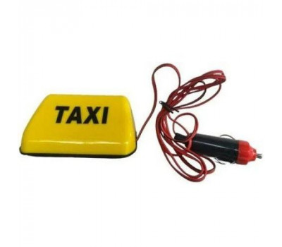 Шашка для такси TAXI LED T-008 мини желтая