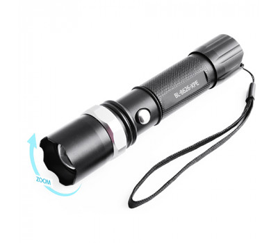 Ліхтарик діодний Police 8626-XPE, ЗУ 220V/12V, 1х18650/3хААА, zoom, Box