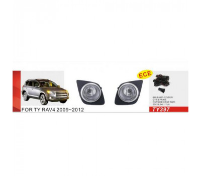 Фары доп.модель Toyota RAV-4 2008-10/TY-397/H11-12V55W/эл.проводка