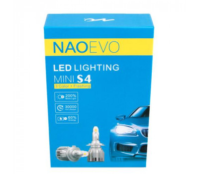 Лампи NAOEVO S4/LED/H27/Flip Chip/9-16V/30W/3600Lm/EMERGENCY3000K/3000K/4300K/ 6500K