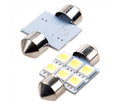 Лампа диодная SJ-6SMD-5050-31MM 08707