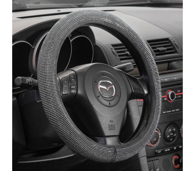 Чехол руля  VLOD-W207F Bk M  черн/БО