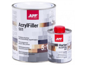 APP Грунт акриловый 2K HS Acrylfiller 5:1 с отв., серый 1l+0.2l - АВТОХИМИЯ