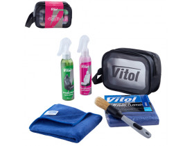 Набір для догляду за шкірою авто VITOL / АВТОХІМІЯ
