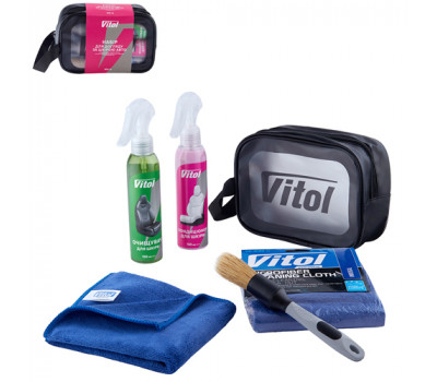 Набір для догляду за шкірою авто VITOL