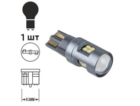 Лампа диодная T-10 -16SMD-2016 линза 12-30V  10845 - T10 (W5W; W16W)