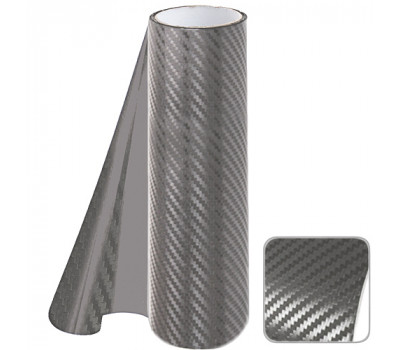 Декоративна плівка 1.52м х 30м 3D Carbon GE-08 темно-сiра
