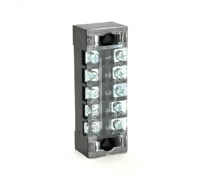 Клемна колодка 5-розрядна TB-1505 15A/600V, перетин дроту 0,5-1,5 мм2, 100 шт в упаковці, ціна за штуку