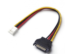 Переходник питания SATA=>4pin(малый), 0.2m, Пакет - Кабели/переходники - HDMI/DVI/VGA/RCA/Питания/USB/SATA