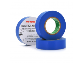 Ізолента RENDER 0,10 мм*18 мм*20 м (синя), temp:-10+80°С, 2000V, розтяж-180%, міцність 20Н/см, Агдезія 0,42кг/25мм, 10 шт. в уп. ціна за упак. / Електрика та кабельна продукція