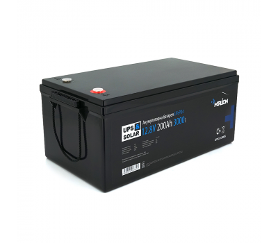 Літій-залізо-фосфатний акумулятор Merlion LiFePO4 12.8V 200AH,(4S1P/BMS-100A), (522x270x225), 3000 циклів