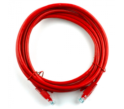 Патч-корд литий RITAR, UTP, RJ45, Cat.5e, 2m, червоний, Cu (мідь)
