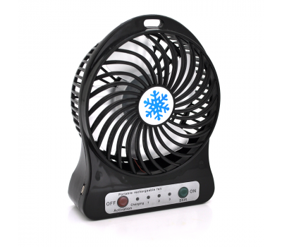 Портативний вентилятор Light Fan, 3 режими швидкості, акумулятор 18650, Mix color, Box