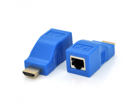 Одноканальний пасивний подовжувач HDMI сигналу по UTP кабелю по одній витій парі. Дальність передачі: до 30метров, 720P-cat5e, 1080Р- cat6e / HDMI подовжувачі/підсилювачі