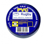 Изолента PVC Rugby  0,18мм*17мм*10м (черная), диапазон рабочих температур: от - 10°С до + 80°С, норм качество, цена за шт!!!