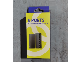 Коммутатор UT-SF08, 8 портов Ethernet 10/100 Мбит/сек, USB DC5V0.6A. 120*36*21mm, BOX Q60 - Сетевое оборудование