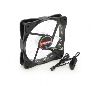 Кулер корпусной 12025 DC sleeve fan 4pin - 120*120*25мм, 12V, 1100об/мин, 15LED, RGB