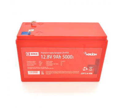 Літій-залізо-фосфатний акумулятор Merlion LiFePO4 12.8V 9AH (4S3P/BMS-10A), (151x65x100) для електротранспорту, 5000 циклів, Q12