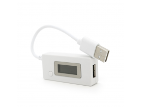 USB тестер KCX-017 напряжения (3-7V) и тока (0-3A) емкости заряжаемой батареи (0-19999mAh), White - Тестеры для измерения тока и напряжения