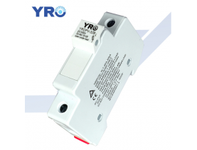 Корпус під плавкий запобіжник YROPV-32B DC FUSE 32A 1000V, під запобіжник 10*38mm / Електрика та кабельна продукція