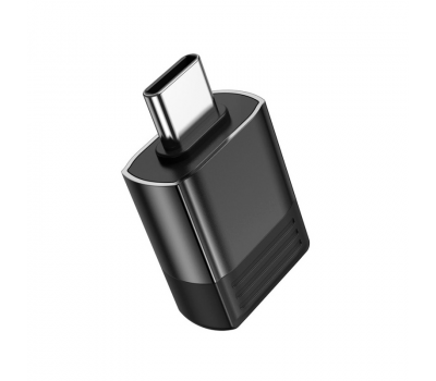 Перехідник Borofone BV18 USB3.0(F) => Type-C(M), Black, Blister