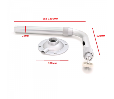 Кронштейн для камеры PiPo PP- Stickbracket, серый, металл, с поворотом для камеры, 0,6-1,2m