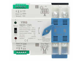 Автомат ввода резерва (АВР) двухполюсный RQ2PC-125PV , 220V/125A на DIN-рейку для инверторов - Электрика и кабельная продукция