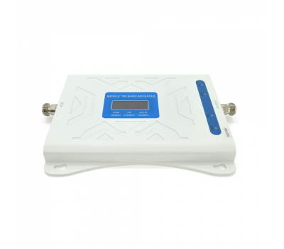 Комплект усилитель GSM305-3G-4G 900/1800/2100МГц . Усилитель трехдиапазонный, антенна приёма 10м кабеля, антенна ретрансляции 3 метра. White