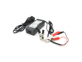 Зарядное устройство Merlion для аккумуляторов LiFePO4 12V(14,6V),4S,3A-36W + крокодилы,BOX,Q50 - Литиевые АКБ/Аксессуары/Зарядные