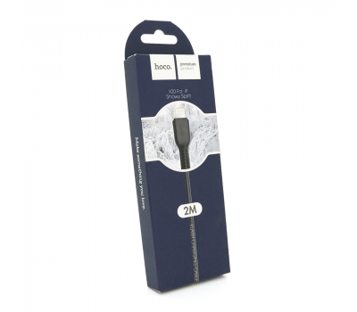 Кабель Hoco X20, Lightning-USB, 2A, Black, довжина 2м, BOX