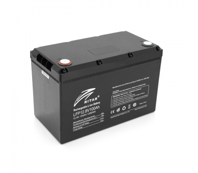 Акумуляторна батарея Ritar LiFePO4 12,8V 100Ah  1280Wh BMS100@4S ( 328 x 172 x 215 (220) Q1