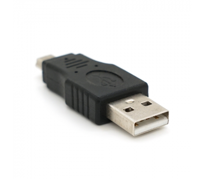 Перехідник USB1.1(F) => miniUSB(M), Black, Пакет