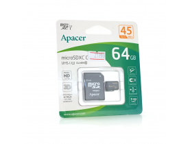 Карта пам'яті Apacer microSDHC Class 10 UHS-I, 64GB / Картки пам'яті Mibrand/Apacer/Hoco/XO
