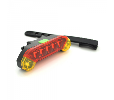 Задний стоп для велосипеда QX-W03, 4 режима, встроенный аккум, кабель USB, Red, Box