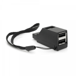 Портативний USB HUB 3.0 на 1 порт USB3.0+2 порту USB2.0, Black, OEM