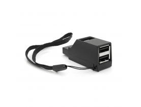Портативний USB HUB 3.0 на 1 порт USB3.0+2 порту USB2.0, Black, OEM / Електрика та кабельна продукція