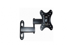 Кронштейн для TV PiPo PP- F03, 14 "-27", до 15кг, поворотний, Black, Box / Електрика та кабельна продукція