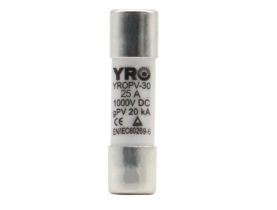 Плавкий предохранитель YROPV-30, 25A, 1000Vdc, 10×38mm, постоянное напряжение, 10 штук в упаковке, цена за 1 штуку - Электрика и кабельная продукция