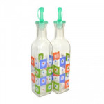 Пляшки скляні для олії та оцту з гейзерною пробкою V 300 мл ( 2 шт )